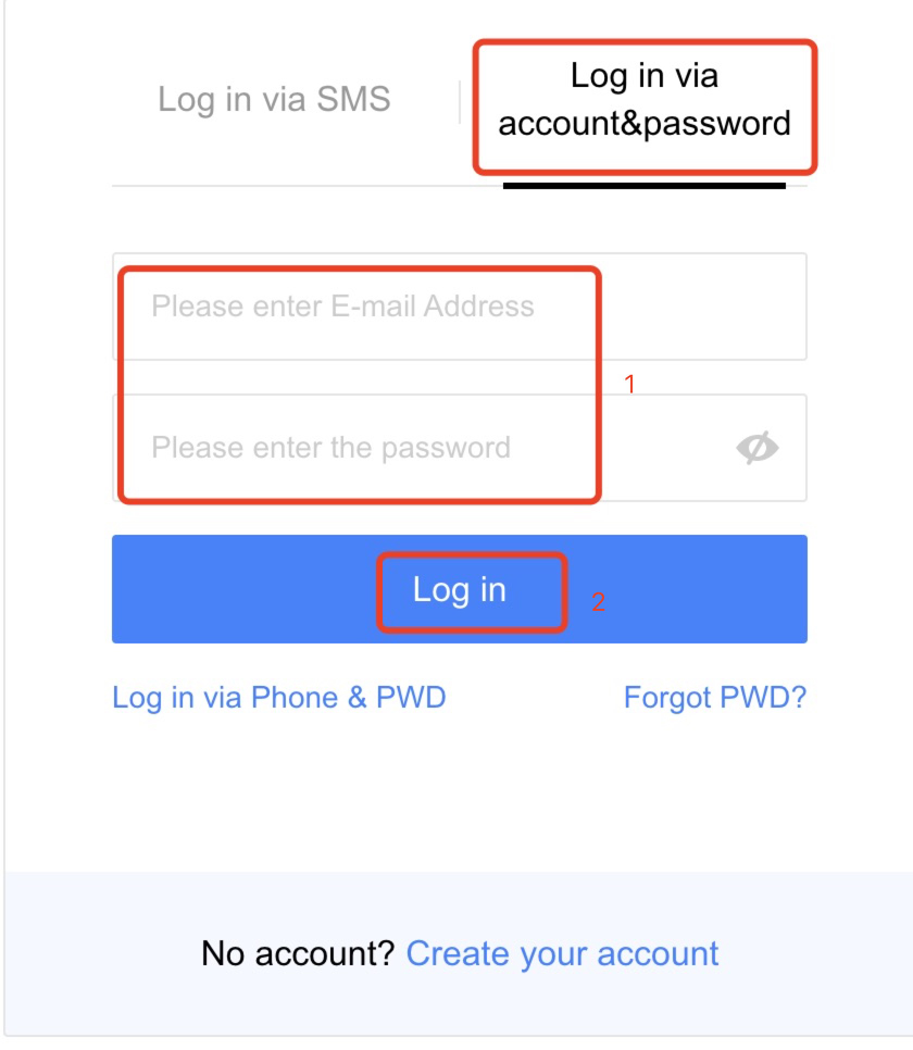 SMS & Email Login