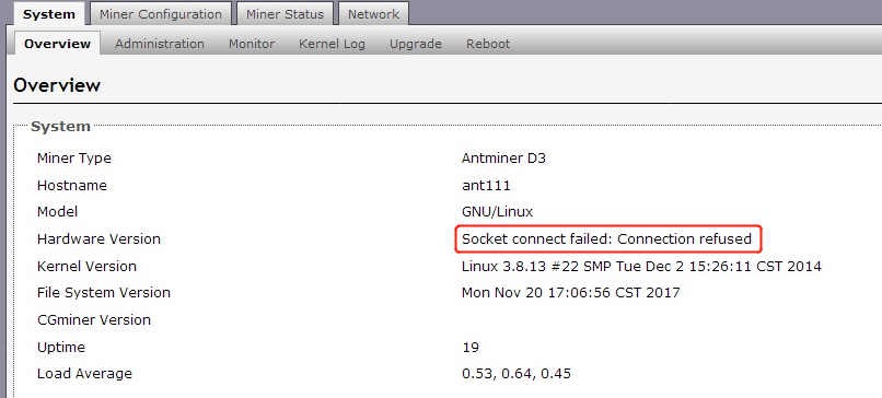 Error connection to server on socket