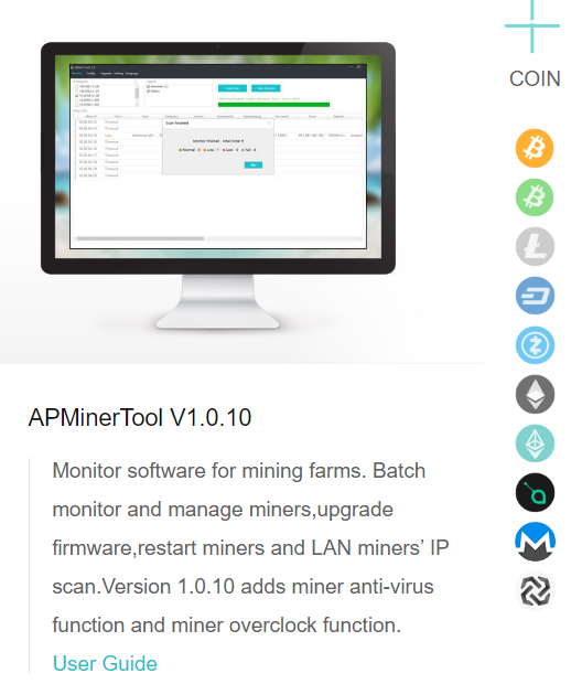 Recommended ANTMINER Monitor and Management Tools